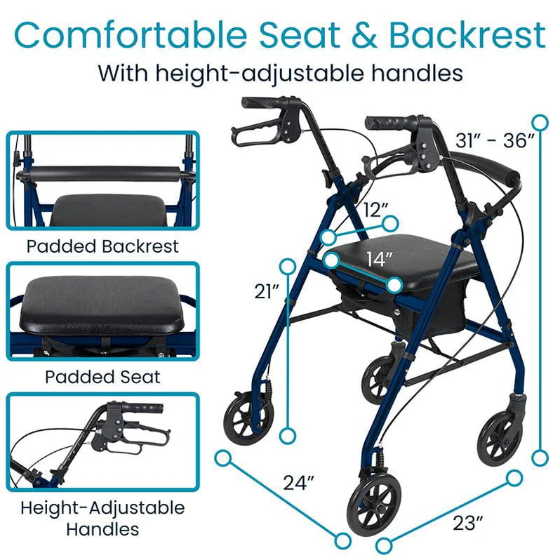 Rollator With Seat and Storage product photograph